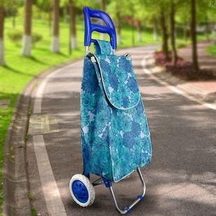 Сумка-візок на коліщатках господарська 307 C Синьо-блакитна