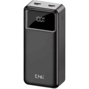 Power bank з дисплеєм 40000мАh 22.5W King Power KP-402 Чорний