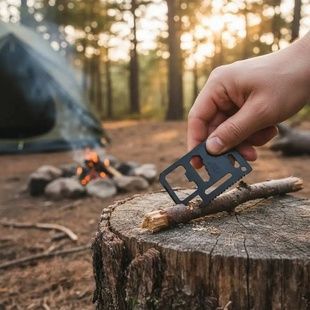 Мультитул-кредитка функціональний Mil-Tec Survivor Tool Чорний