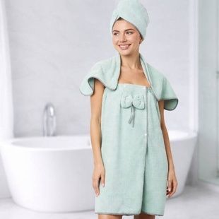 Набор банных полотенец из микрофибры Home Hugs 3в1 GREEN Зеленые