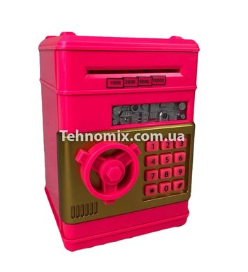 Електронна скарбничка з кодовим замком Mony Safe Рожево-золота