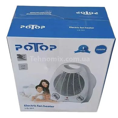 Тепловентилятор электрический дуйка PoTop LQ-501 2000 Вт