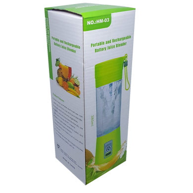 Блендер Smart Juice Cup Fruits USB Зеленый 4 ножа