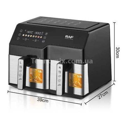 Повітряна фритюрниця цифрова RAF R5342 7л+5л