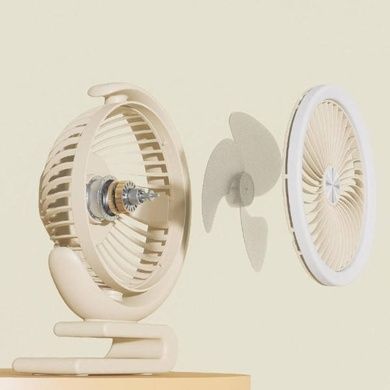 Вентилятор настольный USB RD-2225 Молочный