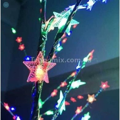 Дерево светодиодное 1,5м 72LED Мультицветное