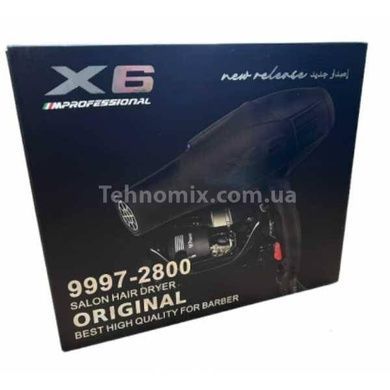 Фен для сушки волос профессиональный ENZO X6 Черный