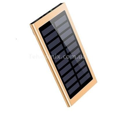 Power bank 20000mAh із сонячною панеллю Solar Charger Золото