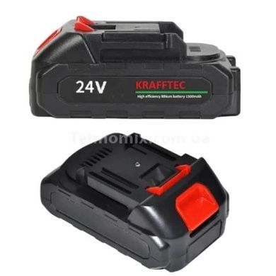 Акумуляторна батарея знімна KRAFFTEC 24V 1500mAh Чорна