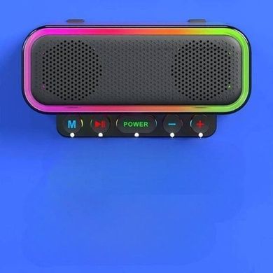 Колонка с 2 микрофонами и RGB подсветкой IPX5 Серая