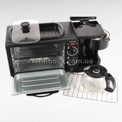 Мультипечь 3в1 кофемашина + духовка + гриль 4800Вт MAXTOP XY-206 Черная