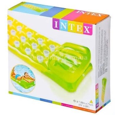 Матрас надувной Стаканчики 188*71см Intex 58890 Зеленый