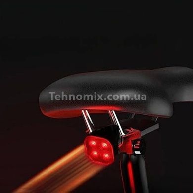 Велофонарь с системой старт/стоп аккумуляторный влагоустойчивый FY-328S-4LED Черный