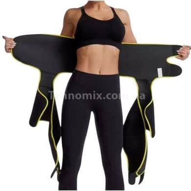 Утягивающий пояс для похудения и коррекции фигуры ADJUSTABLE ONE PIECE WAIST BAND XL/XXL Черный Желтый