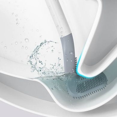 Щітка силіконова йоржик для унітазу Toilet Brush Сіра