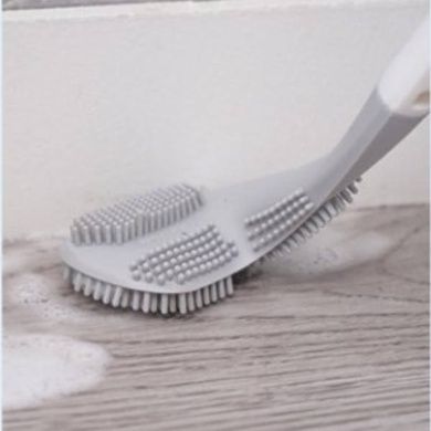 Щітка силіконова йоржик для унітазу Toilet Brush Сіра