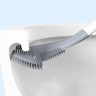 Щітка силіконова йоржик для унітазу Toilet Brush Сіра