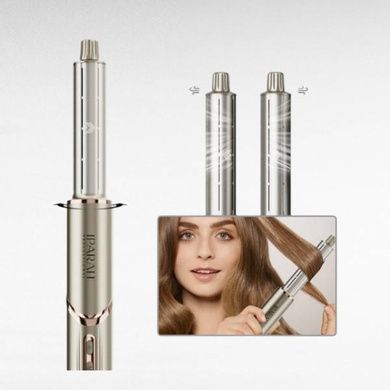 Фен-стайлер 7в1 7 насадок, 3 режима, 4 режима температуры, 105000RPM, 1400W IPARAH P-510G Серебристый