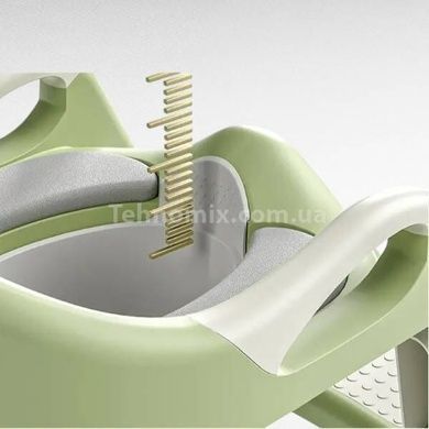 Детское сидение на унитаз со ступеньками Babycare Зеленое