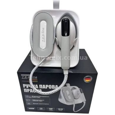 Парогенератор ручний з резервуаром для води 1,5л пар 50 г/хв 140&deg;C 3000Вт Zepline ZP-00222 Білий