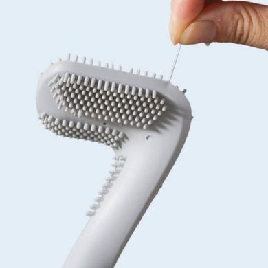 Щітка силіконова йоржик для унітазу Toilet Brush Сіра