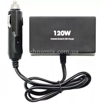 Автомобильный тройник-удлинитель в прикуриватель Olesson 1522 12V/24V Черный