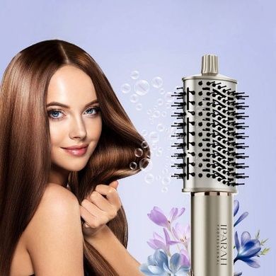 Фен-стайлер 7в1 7 насадок, 3 режима, 4 режима температуры, 105000RPM, 1400W IPARAH P-510G Серебристый