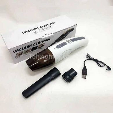Автомобільний пилосос бездротовий Vacuum Cleaner 1200mah Білий
