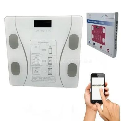 Смарт-весы с приложением Body Fast Scale Белые