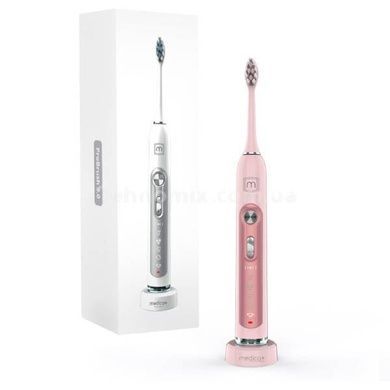 Насадки для ультразвуковой зубной щетки Medica+ ProBrush 9.0 Ultrasonic набор 8 штук (Япония) Розовые 501091