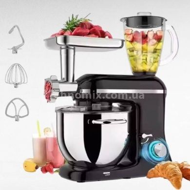 Миксер настольный с чашей из нержавеющей стали 5,5л R.6609B RAF Серый с серым