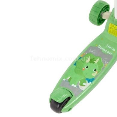 Самокат трехколесный с музыкой и подсветкой Skyper LC-30611 Салатовый