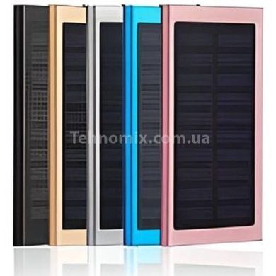 Power bank 20000mAh із сонячною панеллю Solar Charger Золото
