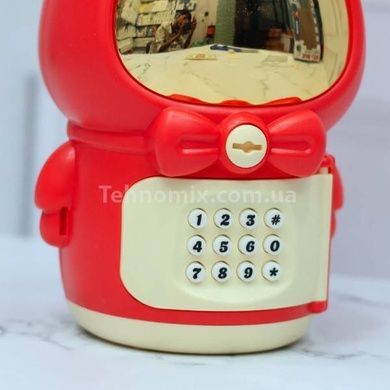 Скарбничка сейф електронна із замком Space Rabbit Piggy Червона