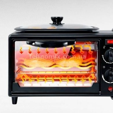 Мультипечь 3в1 кофемашина + духовка + гриль 4800Вт MAXTOP XY-206 Черная