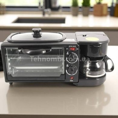 Мультипечь 3в1 кофемашина + духовка + гриль 4800Вт MAXTOP XY-206 Черная