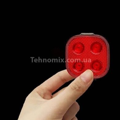 Велофонарь с системой старт/стоп аккумуляторный влагоустойчивый FY-328S-4LED Черный