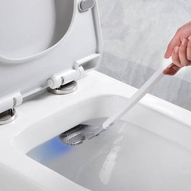 Щітка силіконова йоржик для унітазу Toilet Brush Сіра