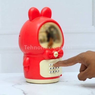 Скарбничка сейф електронна із замком Space Rabbit Piggy Червона