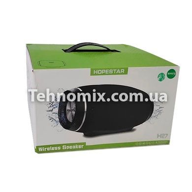 Портативная беспроводная Bluetooth колонка Hopestar H24 Бирюзовая с вишиванкой