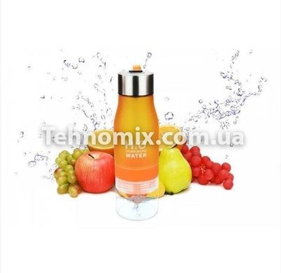 Спортивна пляшка-соковижималка H2O Water bottle Помаранчева