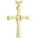 Хрест Домініка Торетто з ланцюжком Золотистий