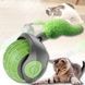 Іграшка для котів інтерактивна М'ячик з хвостом, що рухається Cat toy ball Зелений