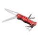 Ніж багатофункціональний туристичний мультитул Traveler 11см MS001 Black/Blue/Red Червоний