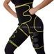 Утягивающий пояс для похудения и коррекции фигуры ADJUSTABLE ONE PIECE WAIST BAND XL/XXL Черный Желтый