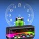 Колонка с 2 микрофонами и RGB подсветкой IPX5 Серая