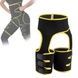 Утягивающий пояс для похудения и коррекции фигуры ADJUSTABLE ONE PIECE WAIST BAND XL/XXL Черный Желтый