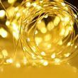 Гирлянда роса линейная USB с пультом 50 м 500LED Желтый