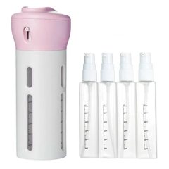 Дорожний органайзер для жидкостей Smart Travel Bottle Set 4 в 1 Розовый
