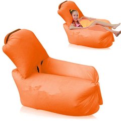 Ламзак надувной с подушкой Оранжевый